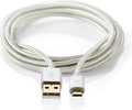 Nedis USB-Kabel - USB 2.0 - USB-A Male - USB Micro-B Male - 15 W - 480 Mbps - Verguld - 1.00 m - Rond - Gevlochten / Nylon - Aluminium - Cover Window Box - afbeelding 1