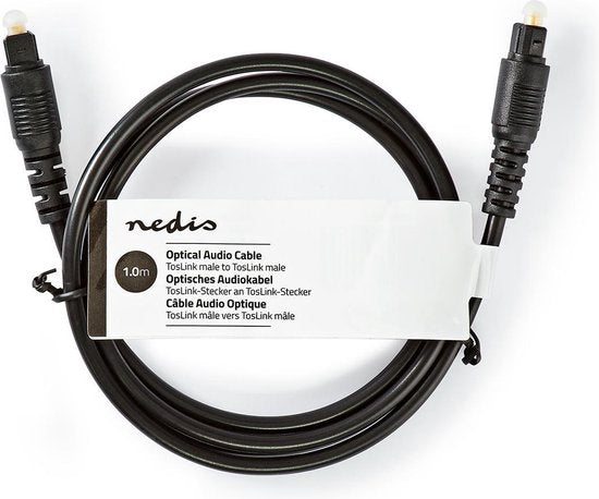 Nedis Optische Audiokabel - TosLink Male - TosLink Male - m - Rond - PVC - Zwart - afbeelding 17