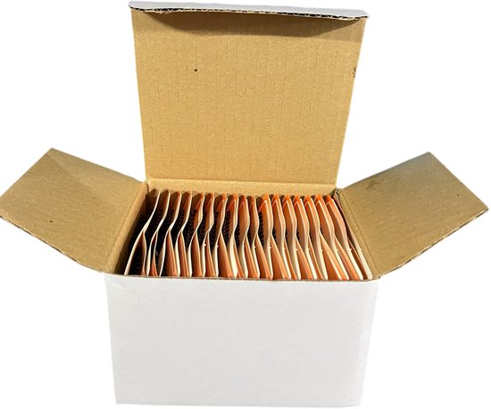 Invisible Schuifspeldjes Kort Bruin 36 kaartjes a 9 stuks , volle doos - afbeelding 4