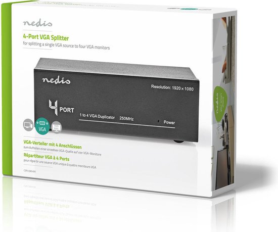 VGA splitter | 4-Poorts | Maximale resolutie: 1920x1440 - afbeelding 6