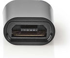 Nedis USB-C Adapter - USB 2.0 - USB-C Male - USB Micro-B Female - 480 Mbps - Rond - Vernikkeld - Zwart - Envelop - afbeelding 3