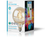 Nedis SmartLife LED Filamentlamp - Wi-Fi - E27 - 350 lm - 5.5 W - Koel Wit / Warm Wit - 1800 - 6500 K - Glas - Android / IOS - G125 - 1 Stuks - afbeelding 9