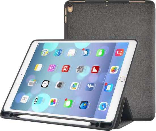 Nedis Tablet Folio Case - iPad Air 10.5" 2019 / iPad Pro 10.5" 2017 - Ingebouwde potloodhouder - Auto-wake-functie - Grijs / Zwart - Polycarbonate / TPU - afbeelding 4