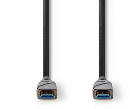 Nedis Actieve Optische High Speed HDMI-Kabel met Ethernet - HDMI Connector - HDMI Connector - 4K@60Hz - 18 Gbps - 20.0 m - Rond - PVC - Zwart - Gift Box - afbeelding 6