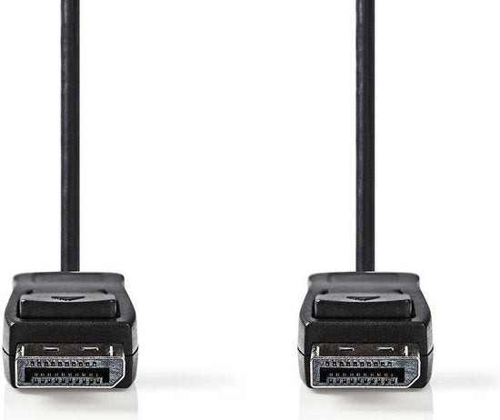 DisplayPort-Kabel - DisplayPort Male - DisplayPort Male - 4K@60Hz - Vernikkeld - 2.00 m - Rond - PVC - Zwart - Polybag - afbeelding 6