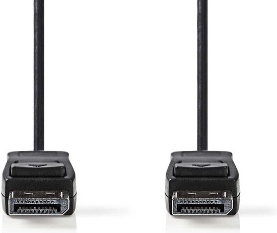 DisplayPort-Kabel - DisplayPort Male - DisplayPort Male - 4K@60Hz - Vernikkeld - 3.00 m - Rond - PVC - Zwart - Polybag - afbeelding 6