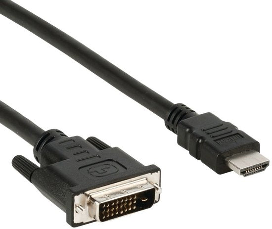HDMI Kabel - HDMI Connector - DVI-D 24+1-Pins Male - 1080p - Vernikkeld - 2.00 m - Recht - PVC - Zwart - Envelop - afbeelding 10