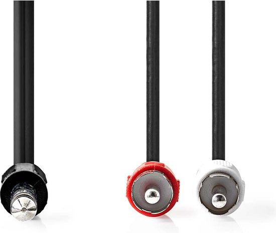 Nedis Stereo-Audiokabel - 6,35 mm Male - 2x RCA Male - Vernikkeld - 2.00 m - Rond - Polybag - afbeelding 1
