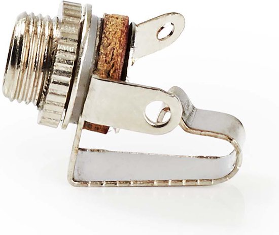 Nedis 3,5 mm Audioconnector - Recht - Female - Vernikkeld - Solderen - Metaal - Zilver - 25 Stuks - Polybag - afbeelding 2