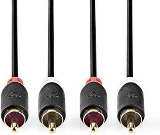 Nedis Stereo-Audiokabel - 2x RCA Male - 2x RCA Male - m - Rond - Doos - afbeelding 6