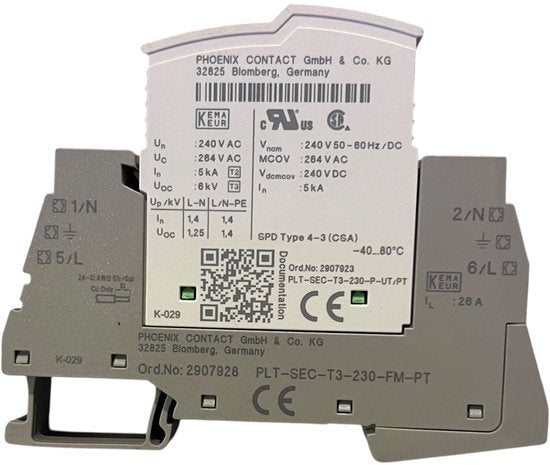 Overspanningsbeveiliging Phoenix Contactapparaat - 2907928 - E2Z2W - afbeelding 2
