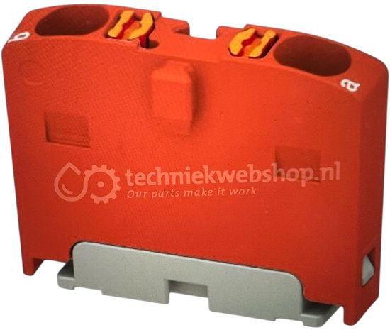 50 x Phoenix Contact Verdelerblok - PTFIX 2X1,5 RD, Verbindingsrijgklem, verkoop per: 50 x 1 stuk - 1045929,| Kleur: Rood | Montagewijze: Overig | Explosiegeteste uitvoering Ex-e: Nee | Uitvoering elektrische aansluiting 1: Overig | Uitvoering elektr - afbeelding 1