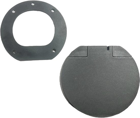 Scame Opbouw Cover voor Laadpaal , Type 2 Wandcontactdoos Klepje, EV klep, 200.23260CR met Rubber , Boutjes en sticker voor diversen laadpalen - afbeelding 11