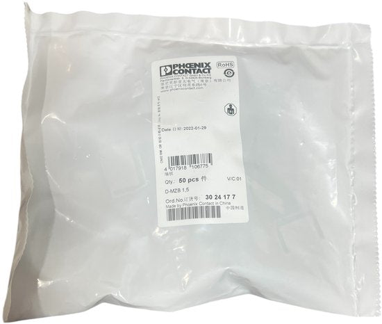 Phoenix Contact Afsluitplaat - D-MZB 1,5, Eindplaat rijgklem, verkoop per: 50 stuks - afbeelding 2
