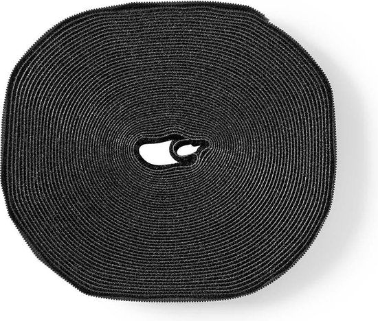 Nedis Klittenband op Rol - 910 x 1.6 cm - Zwart - afbeelding 1