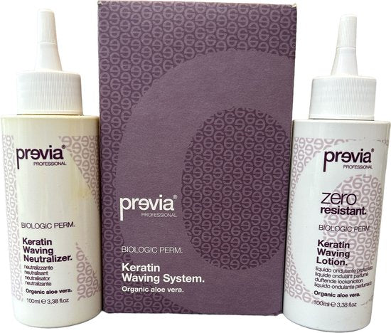 previa Professional Keratin Waving System zero resistant 2 x 100ml - afbeelding 2