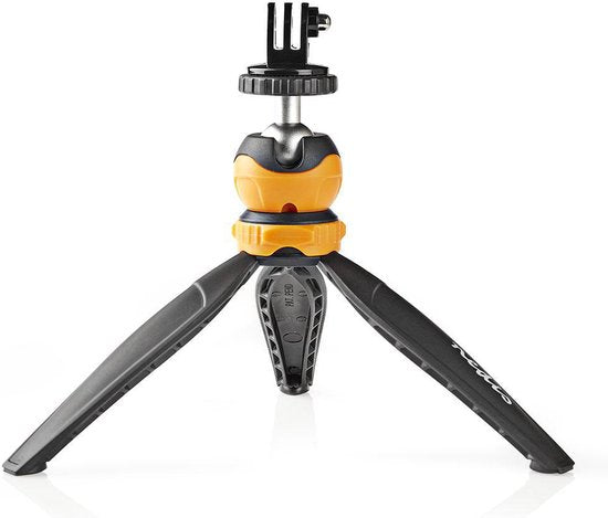 Nedis Statief - Maximaal draagvermogen: 1.5 kg - Minimale werkhoogte: 11.0 cm - Maximale werkhoogte: 16.0 cm - 1 Segment - Gefixeerd - Inclusief reistas - ABS / Nylon - Oranje / Zwart - afbeelding 4