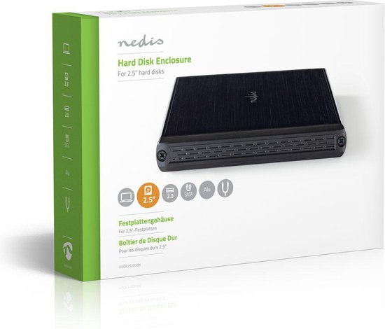Hardeschijfbehuizing | 2.5 " | SATA II | USB2.0 | USB Type-A | Aluminium - afbeelding 9