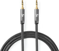 Nedis Stereo-Audiokabel - 3,5 mm Male - 3,5 mm Male - Verguld - 1.00 m - Rond - Antraciet / Gun Metal Grijs - Cover Window Box - afbeelding 1