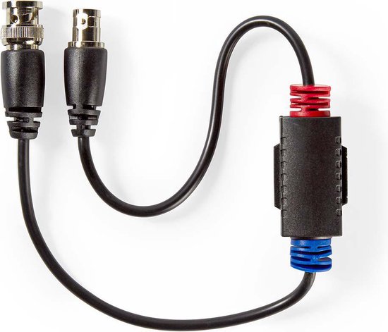 CCTV-Aardlus-Isolator - Female / Male - 75 Ohm - PVC - Zwart - afbeelding 2