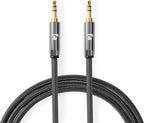 Nedis Stereo-Audiokabel - 3,5 mm Male - 3,5 mm Male - Verguld - 2.00 m - Rond - Grijs / Gun Metal Grijs - Cover Window Box - afbeelding 6