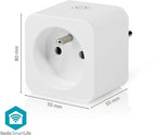Nedis SmartLife Slimme Stekker - Wi-Fi - IP21 - Energiemeter - 3680 W - France / Type-E (CEE 7/6) - 0 - 55 °C - Android / IOS - Wit - 1 Stuks - afbeelding 6