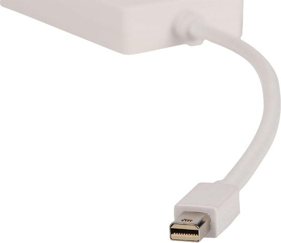 Nedis Mini DisplayPort-Kabel - DisplayPort 1.2 - Mini-DisplayPort Male - DisplayPort Female / DVI-D 24+1-Pins Female / HDMI Input - 21.6 Gbps - Vernikkeld - 0.20 m - Rond - PVC - Wit - Polybag - afbeelding 5