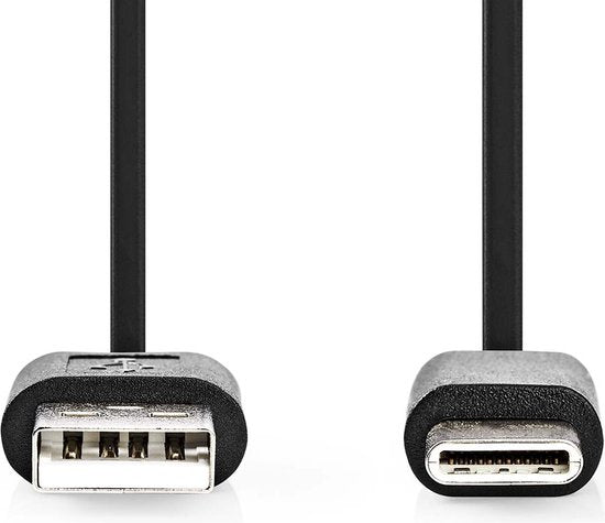 USB-Kabel - USB 2.0 - USB-A Male - USB-C Male - W - 480 Mbps - Vernikkeld - m - Rond - PVC - afbeelding 25