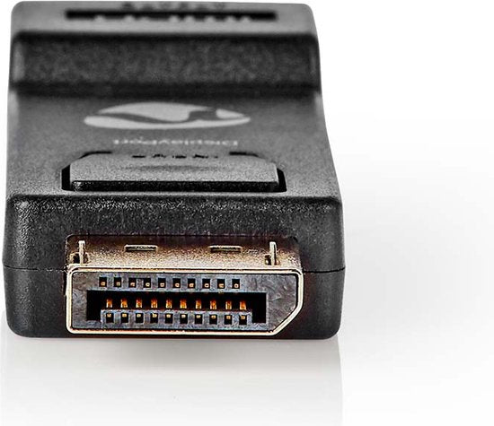 Nedis DisplayPort-Adapter - DisplayPort Male - HDMI Output - 1080p@60Hz - Vernikkeld - Recht - Rond - ABS - ABS - Zwart - Doos - afbeelding 1