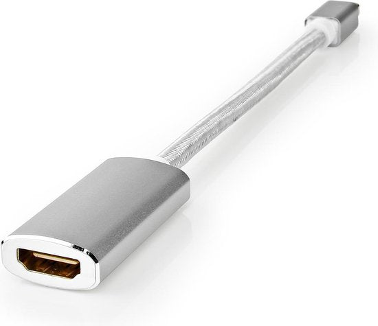 Nedis Mini DisplayPort-Kabel - DisplayPort 1.2 - Mini-DisplayPort Male - HDMI Output - 21.6 Gbps - Verguld - 0.20 m - Rond - Gevlochten - Zilver - Cover Window Box - afbeelding 5