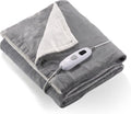 Elektrische verwarmingsdeken, voor bed met automatische uitschakeling, oververhittingsbeveiliging, automatische timer, 6 uur, 4 temperatuurniveaus, wasbaar, 180 x 130 cm - afbeelding 1