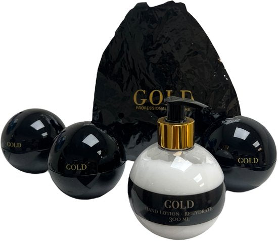 3x Gold Haircare Fiber Wax + Hand Lotion met Opbergtasje - afbeelding 4
