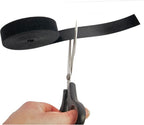 3 x Kabel Organiser - Rol van 15 meter - Kabelbinder - Klittenband - Velcro - Rol van 15 meter - (2 x Zwart + 1x groen) - afbeelding 1