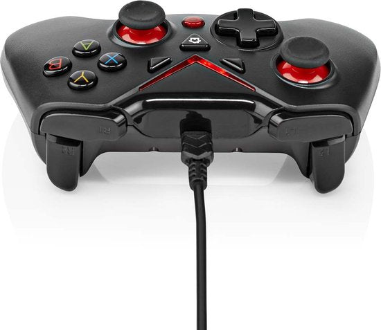 Nedis Gamepad - USB Type-A - USB Gevoed - PC - Aantal knoppen: 12 - Kabellengte: 1.60 m - Zwart - afbeelding 11