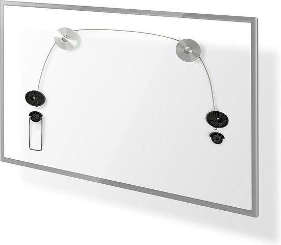 Nedis Vaste TV-Muurbeugel - 37-70 " - Maximaal schermgewicht: 50 kg - Minimale muurafstand: 14.5 mm - Montage draad - ABS / Staal - Metaal / Zwart - afbeelding 4