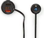 Nedis FM-Audiotransmitter voor Auto - Gefixeerd - Handsfree bellen - 0.8 " - LED-Scherm - Bluetooth - QC 3.0 / 5.0 V DC / 1.0 A - Snelladen - Google Assistant / Siri - Zwart - afbeelding 10