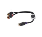 Konig Subwoofer/Tulp stereo (m) - Tulp mono (v) audio adapter - 0,20 meter - afbeelding 4