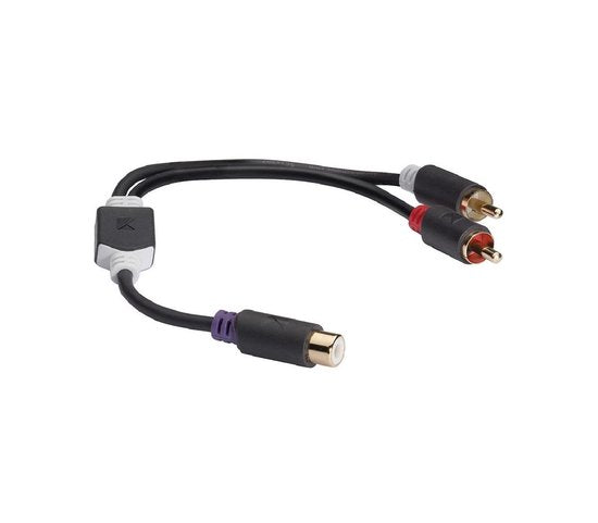 Konig Subwoofer/Tulp stereo (m) - Tulp mono (v) audio adapter - 0,20 meter - afbeelding 5
