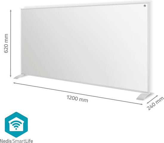 Nedis SmartLife Infrarood Verwarming 700 W – Slimme Kachel - Thermostaat – Geschikt voor Badkamer - Afstandsbediening & App - afbeelding 4