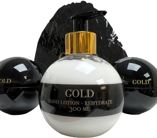 3x Gold Haircare Fiber Wax + Hand Lotion met Opbergtasje - afbeelding 2