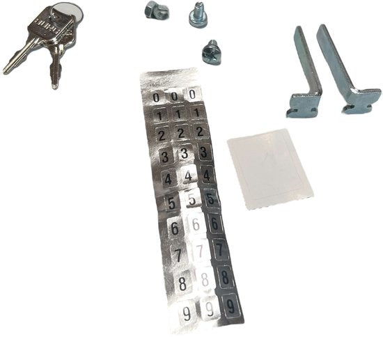 Modulaire lockerkast Metaal (incl slot, sleutels, bevestigingmateriaal etc) Grijs - afbeelding 6