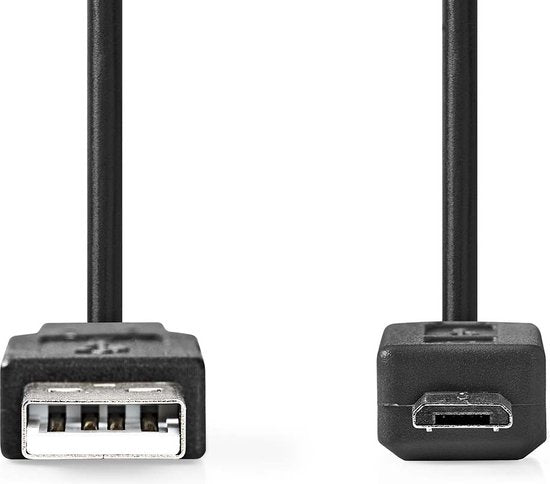 Nedis USB-kabel m 2.0 Micro-USB B Zwart Zwart - 421626 — EAN 5412810421626