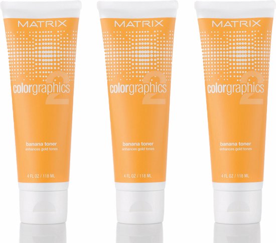 Matrix Colorgraphics 2 Banana Toner 118ml – 3 tubes - afbeelding 1