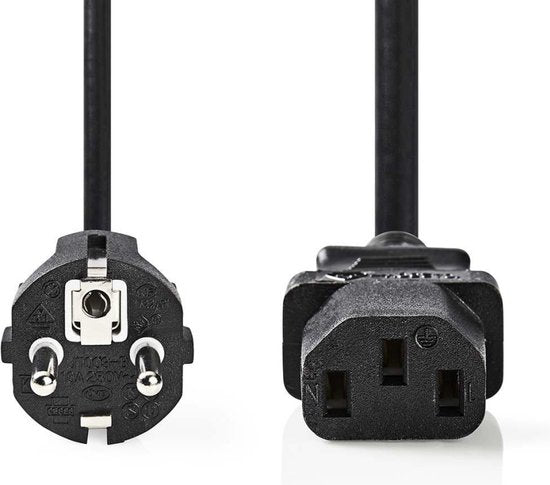 Nedis electriciteitssnoer Zwart m C13 - afbeelding 13