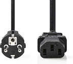 Nedis electriciteitssnoer Zwart m C13 - afbeelding 13