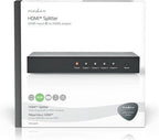 Nedis HDMI-Splitter - 4-Poorts poort(en) - HDMI Input - 4x HDMI Output - 4K@30Hz - 3.4 Gbps - Metaal - Antraciet - afbeelding 11