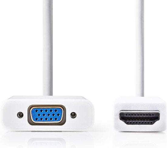 Nedis HDMI naar VGA + 3,5mm adapter - zwart - 0,20 meter - afbeelding 2
