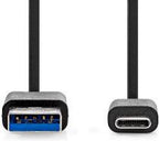 USB 3.1-Kabel | Type-Câ„¢ Male - A Male | 1,0 m | Zwart - afbeelding 6