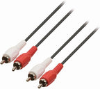 Nedis Stereo-Audiokabel - 2x RCA Male - 2x RCA Male - Vernikkeld - m - Rond - Zwart - afbeelding 22