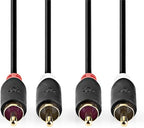Nedis Stereo-Audiokabel - 2x RCA Male - 2x RCA Male - m - Rond - Doos - afbeelding 47